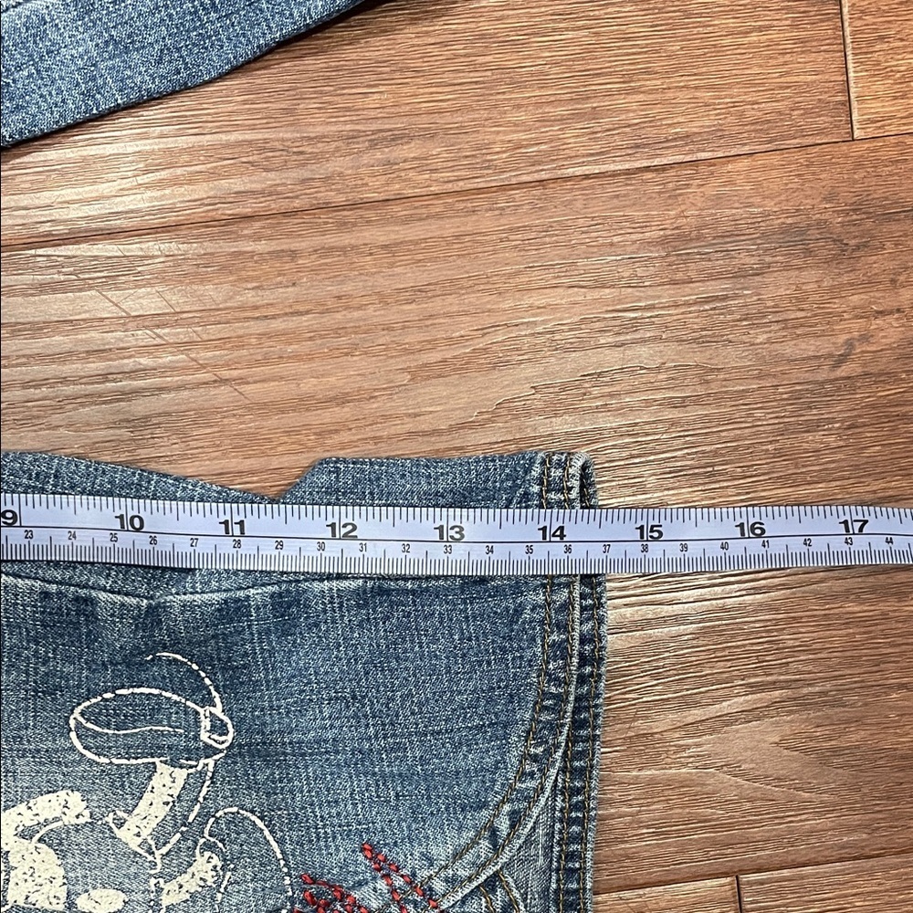 Vintage Disney Mickey Blue Jeans with Red Stitching - Picture 9 of 9